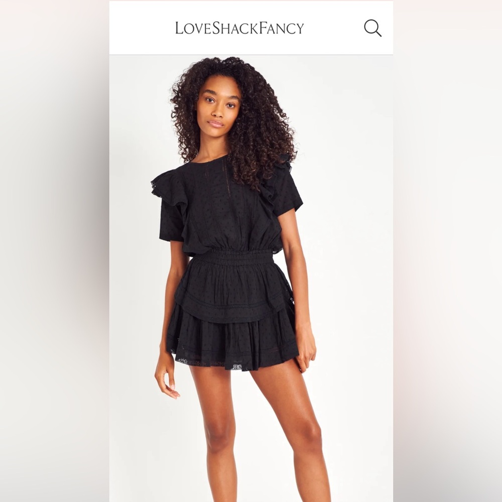 LOVE SHACK FANCY Natasha Mini Dress - XS